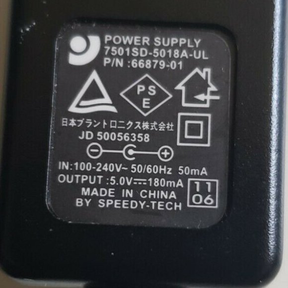 Intertek Adapter Power Supply 7501SD-5018A-UL Output 5V for Bluetooth - Picture 2 of 3